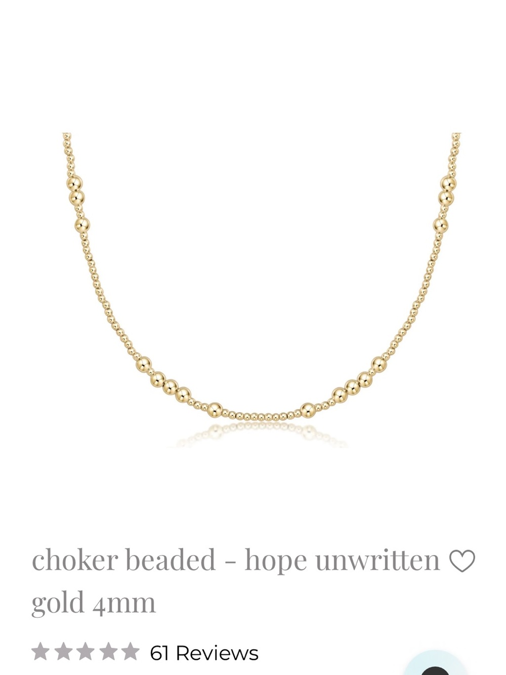 Newton Gold Beaded Choker Necklace-
15”